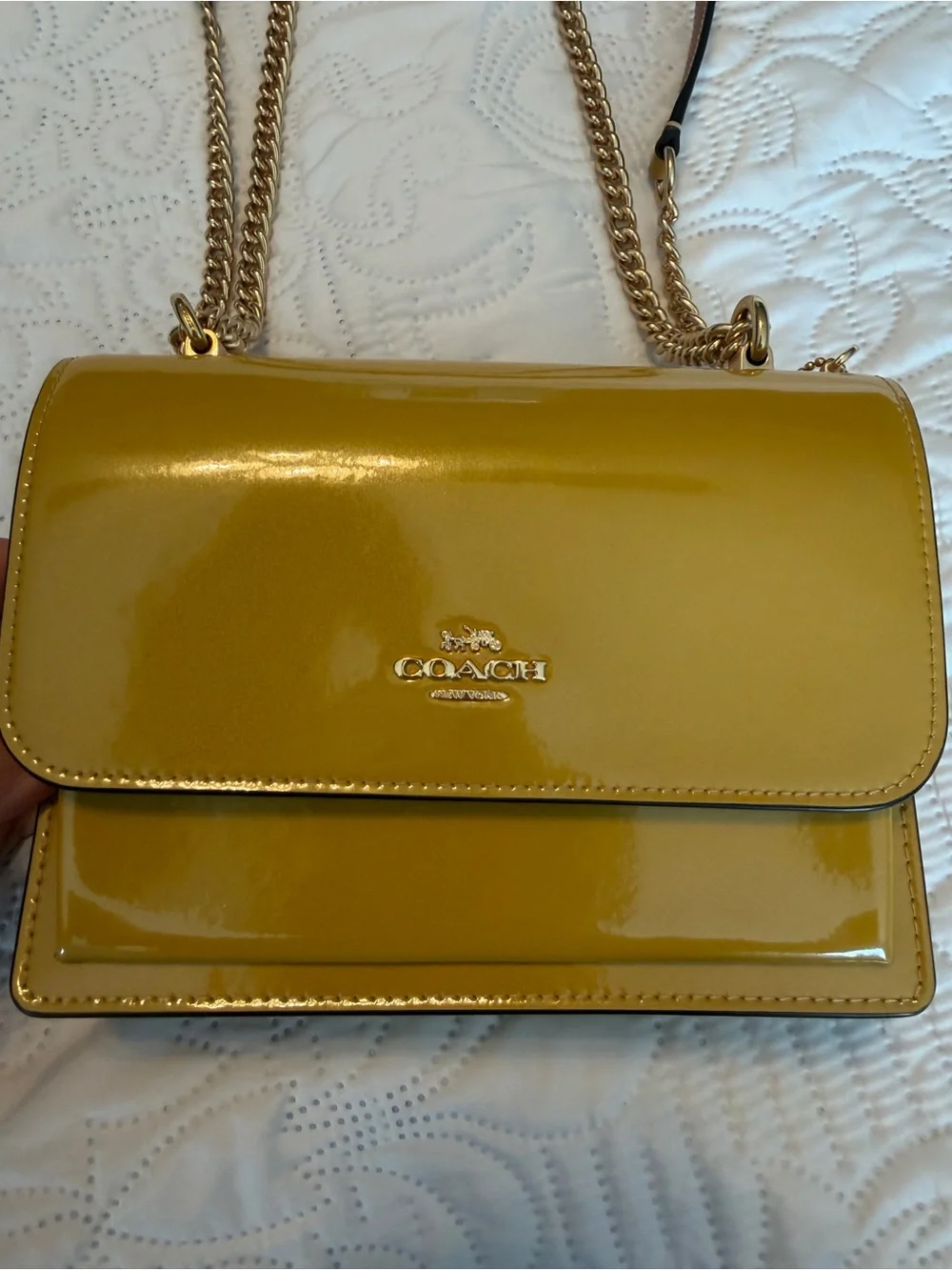 Coach Patent Leather Crossbody Klare